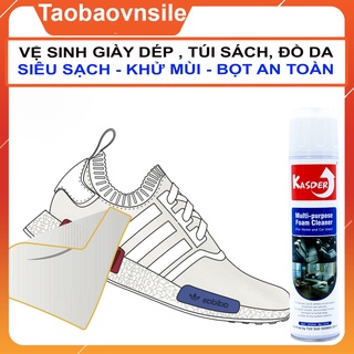 Vệ Sinh Giày - Chai Vệ Sinh Giày - Làm Sạch Túi Xách, Ví, Thắt Lưng, Sofa, Ghế Da - Lọ Lớn Dạng Bọt - FOAM CLEAN