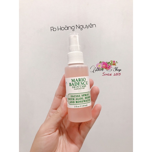 Xịt khoáng Mario Badescu đủ màu 59ml, 118ml, 236ml