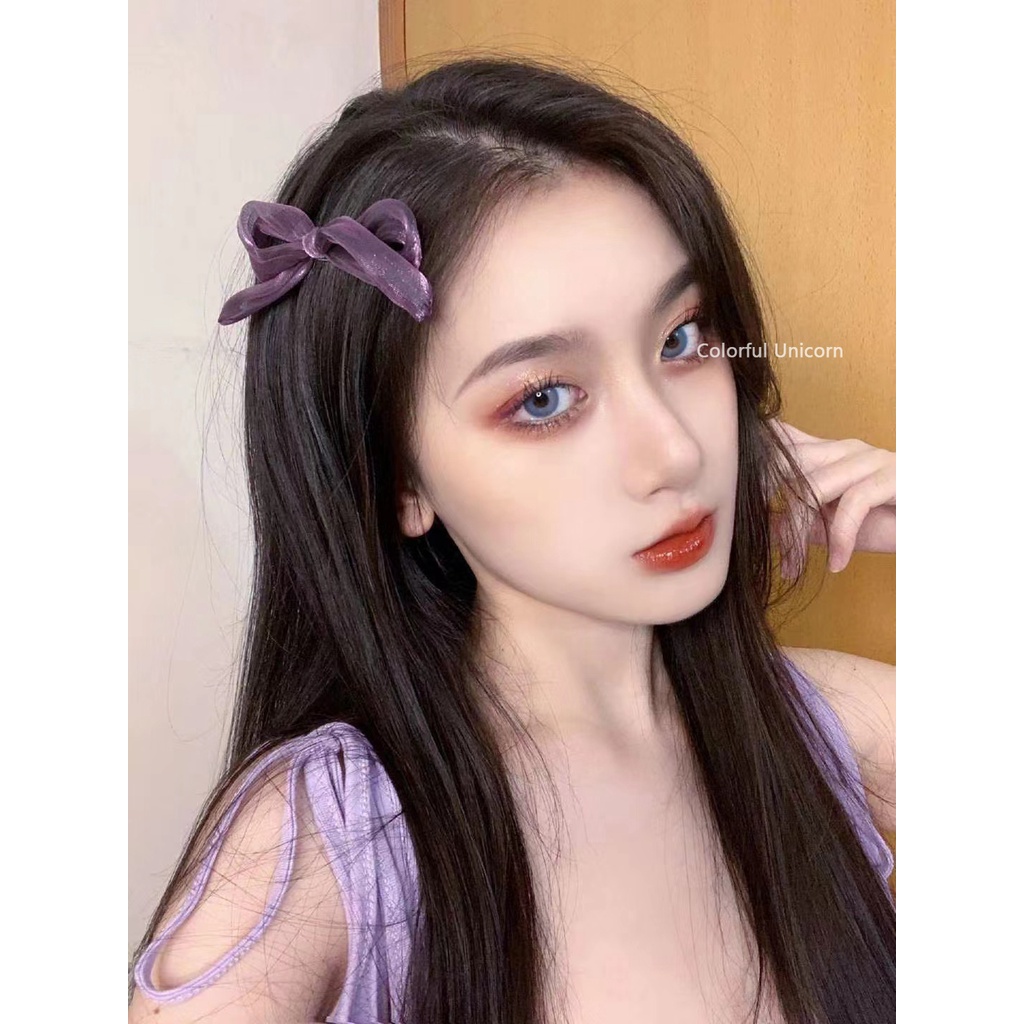 Cặp kính áp tròng COLORHUNTER 14.0mm hỗ trợ độ cận 0-8 độ dùng trong 1 năm thời trang