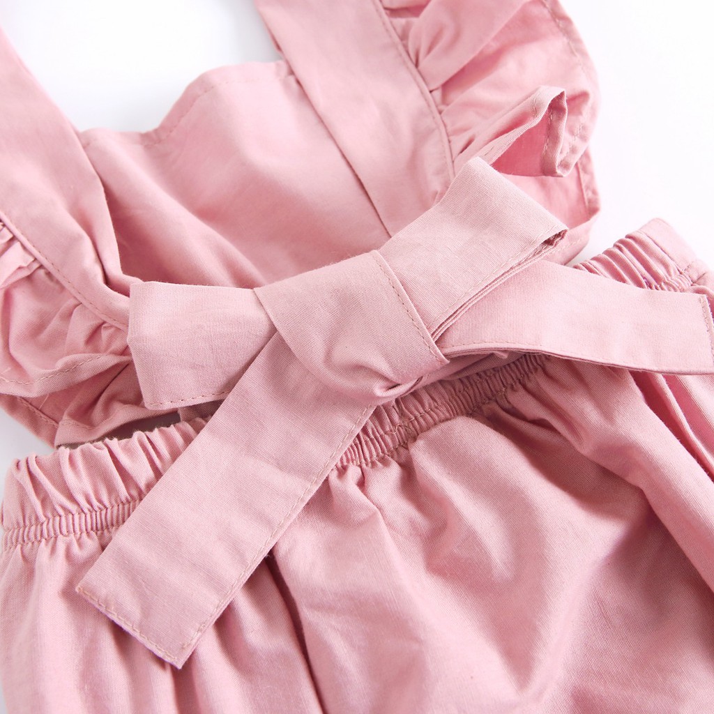 Bộ Đồ Liền Thân Sanlutoz Sát Nách Chất Cotton Kiểu Công Chúa Dành Cho Bé