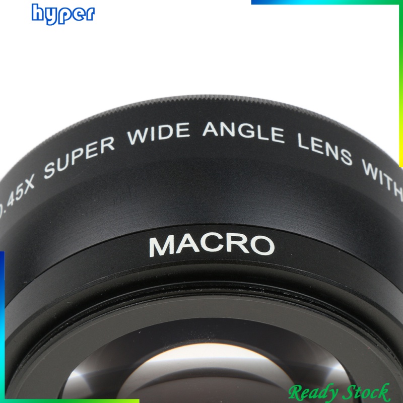 55mm 0.45x Wide Angle Lens with Macro for Canon   Sony Digital Cameras