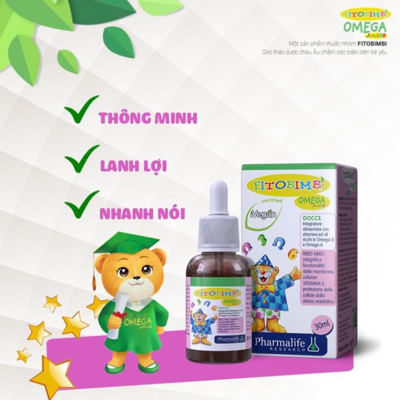 [GIÁ GỐC] Fitobimbi Omega Junior bổ sung DHA và omega cho bé lọ 30ml