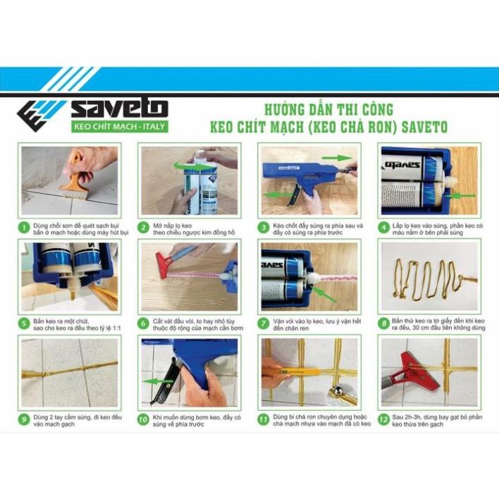 Keo chít mạch gạch Saveto S11 - Noble Silver - Ghi sáng Ánh Kim