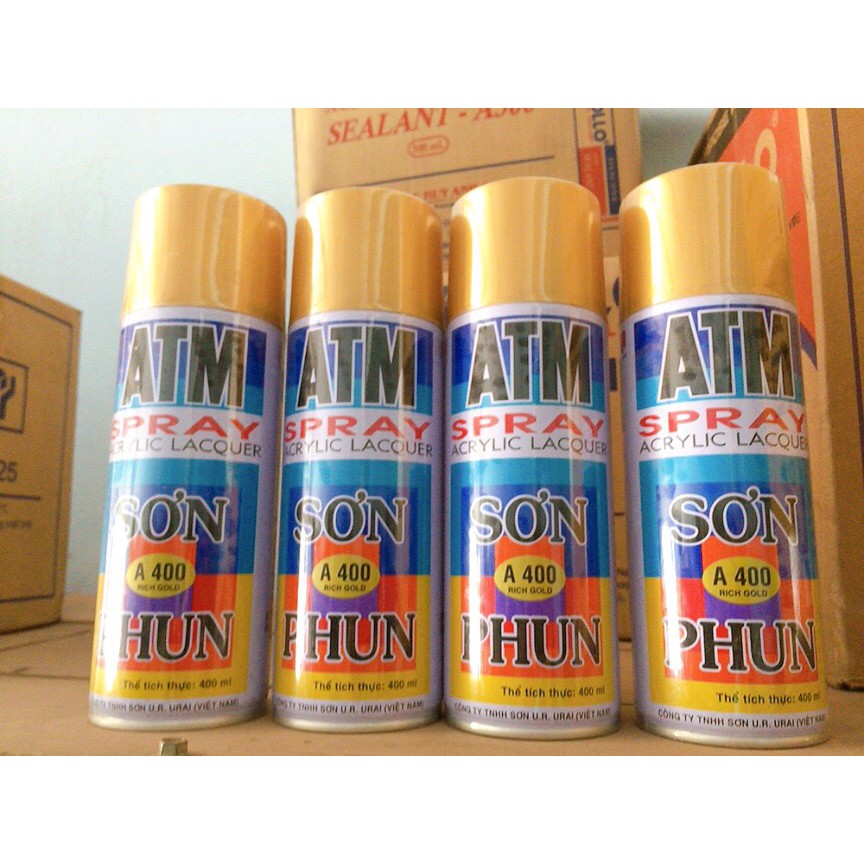 Sơn xịt màu vàng đồng A400
