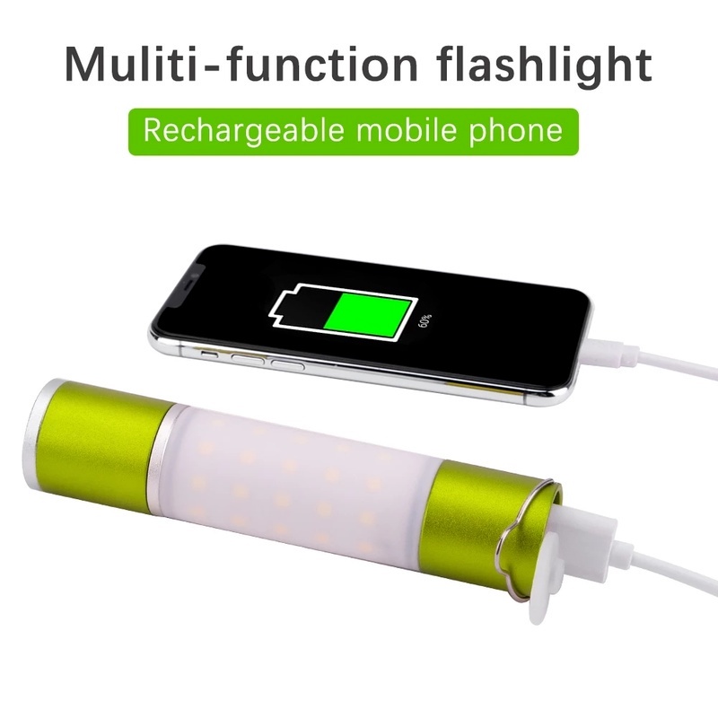 1 Đèn Pin LED Chống Nước Có Thể Sạc Lại Bằng Cổng USB