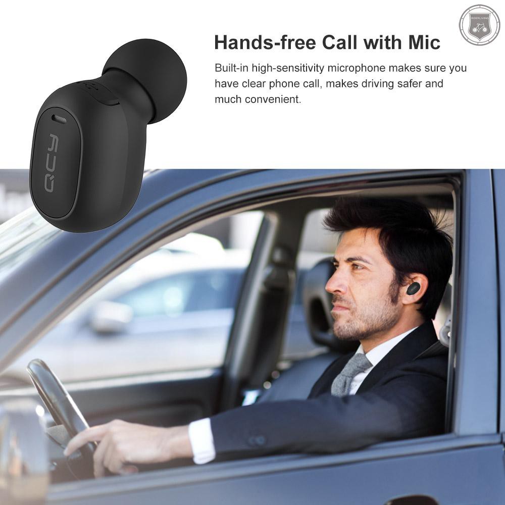 ☞[ready stock]QCY Mini2 Wireless Business Bluetooth Headphone with Mic Bluetooth 5.0 Headset Voice Assistant Activate Earbuds