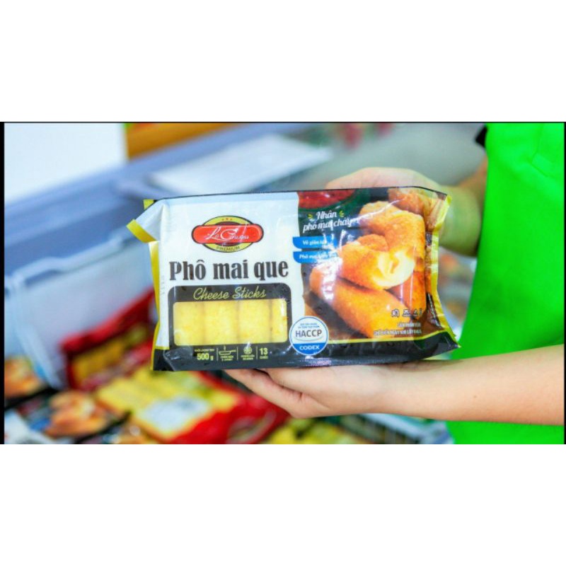 RẺ NHẤT SHOPEE PHÔ MAI QUE LACUSINA 500G GỒM 13 CÂY KÉO SỢI