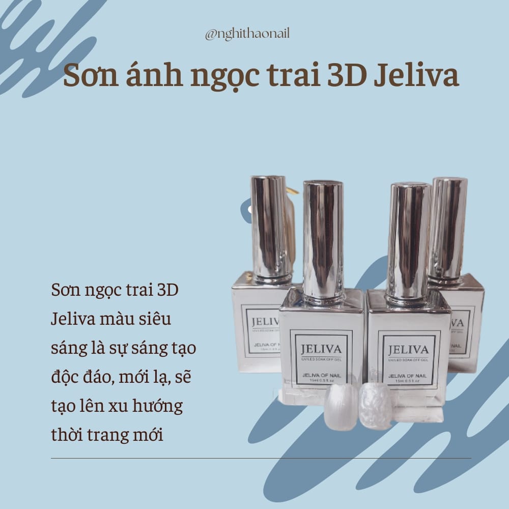 Sơn gel ngọc trai nail , gel ánh trai 3d 15ml