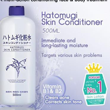 (Hàng Mới Về) Toner Hatomugi Nhật Bản Chăm Sóc Da Toàn Diện Dung Tích 500ml