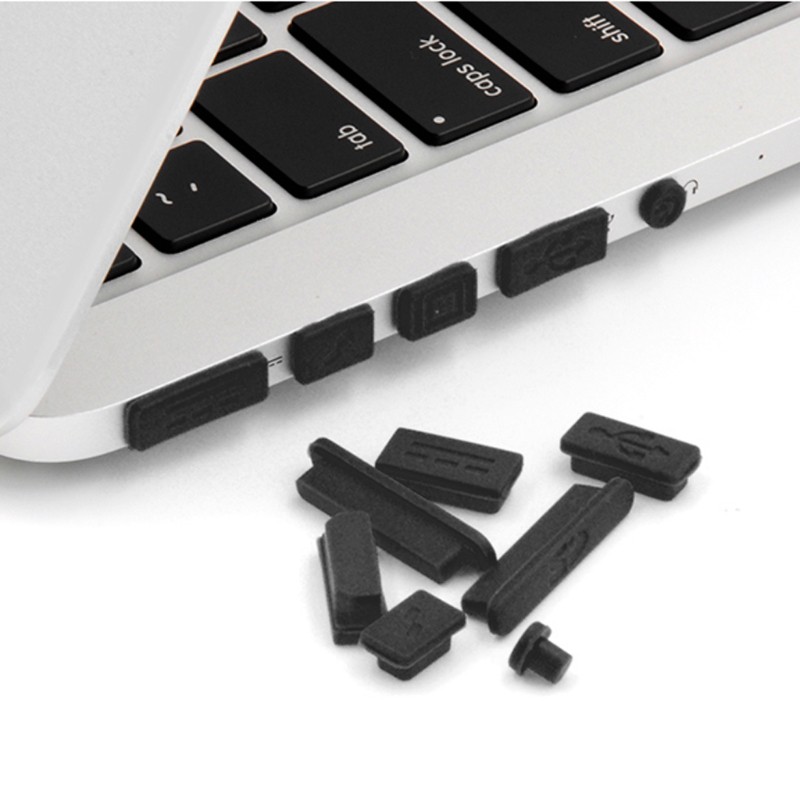 Set 12 Nút Silicon Chống Bụi Cho Macbook Air Pro Retina 11" 13" 15" | BigBuy360 - bigbuy360.vn