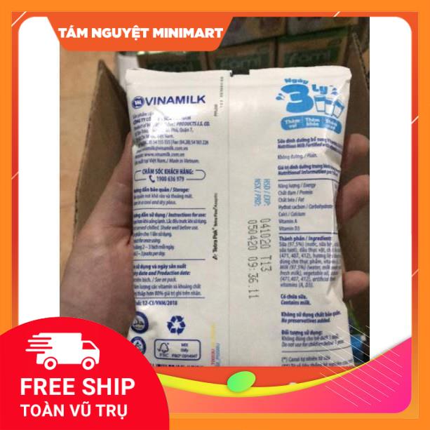 Túi sữa tươi Vinamilk không đường 220ml