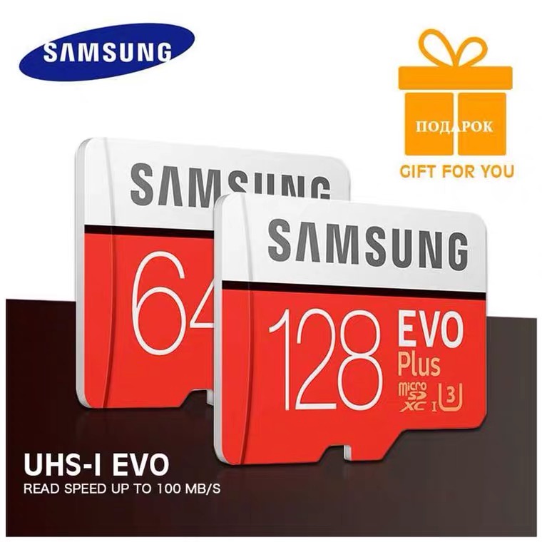 Thẻ Nhớ Samsung Evo Plus 1024GB / 32GB / 64GB / 128GB / 256GB / 512GB SDXC C10 U3 Micro SD 95MB / s