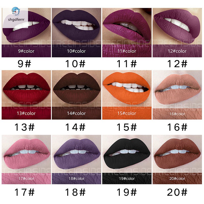 Matte Lip Glaze Tint Velvet Liquid Lipstick Cosmetics Lips Makeup Waterproof Long Lasting