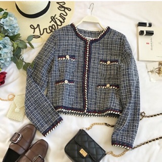 Áo khoác dạ tweed