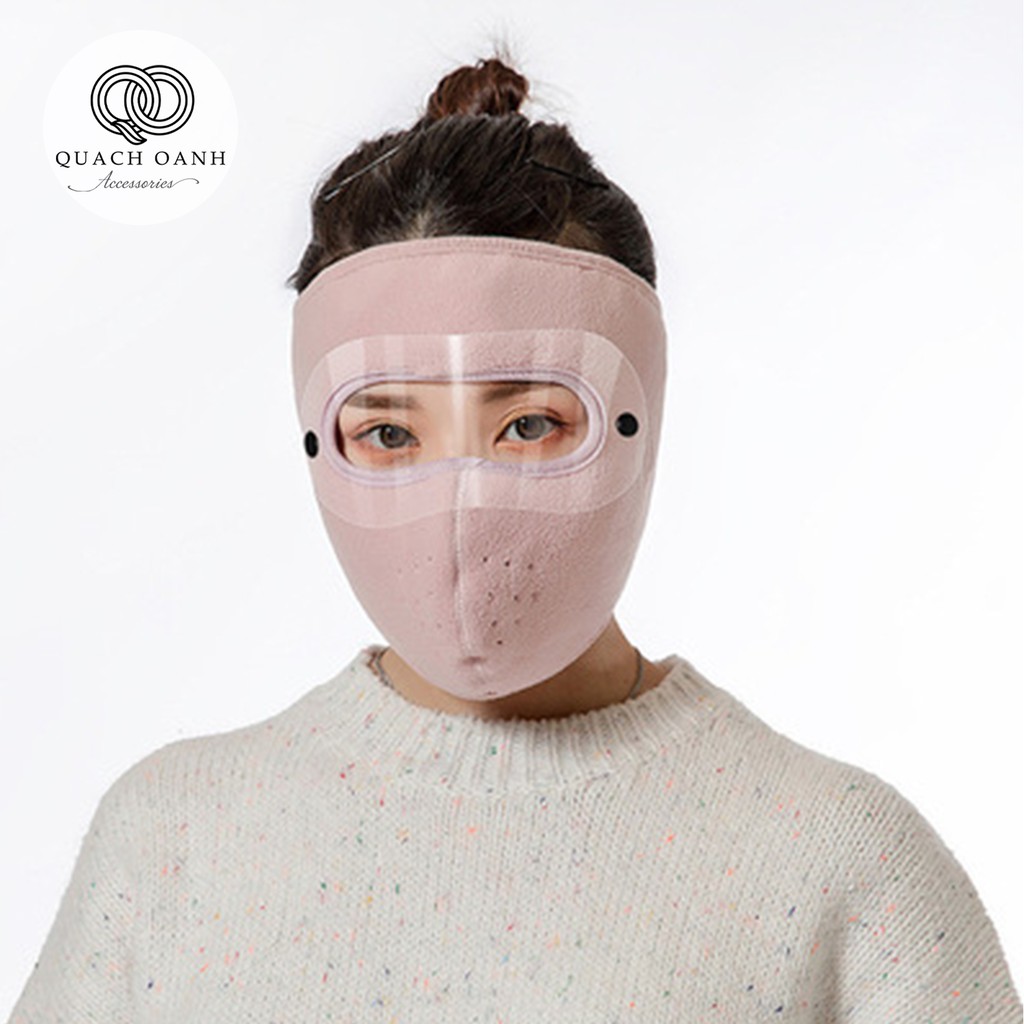 Khẩu trang ninja lót nỉ 2 lớp  KHTRA01