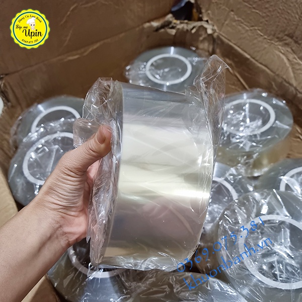 Cuộn mica 1kg dùng để viết chữ bánh rau câu/làm bánh mousse/bánh sinh nhật