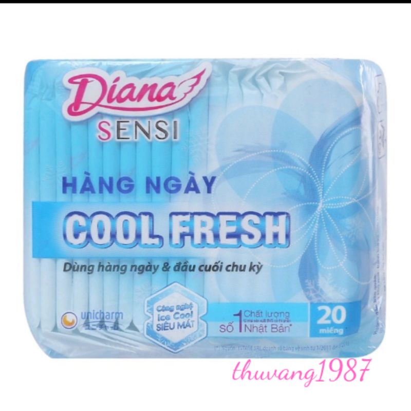 Băng vệ sinh Diana hàng ngày Cool fresh 20 miếng