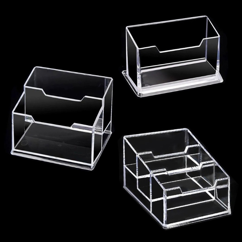 Khay đựng danh thiếp để bàn đa năng trong suốt