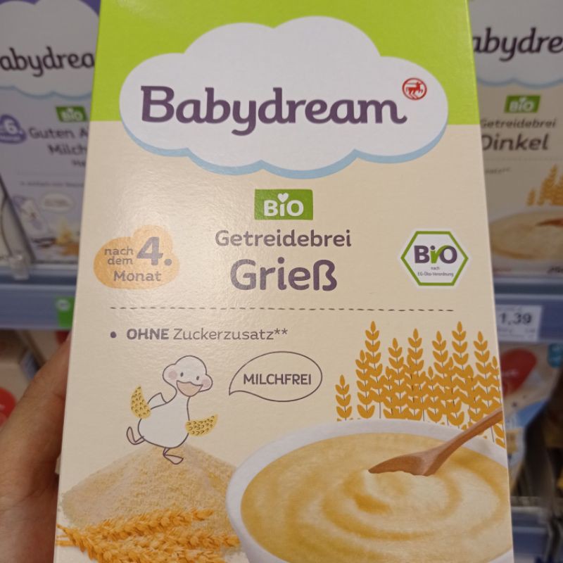 Bột ăn dặm ngũ cốc hoa quả Của Đức Babydream 300g