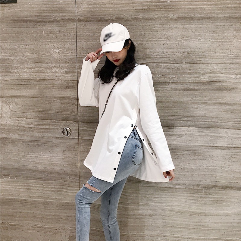 A229 ÁO ULZZANG XẺ TÀ CÁCH ĐIỆU