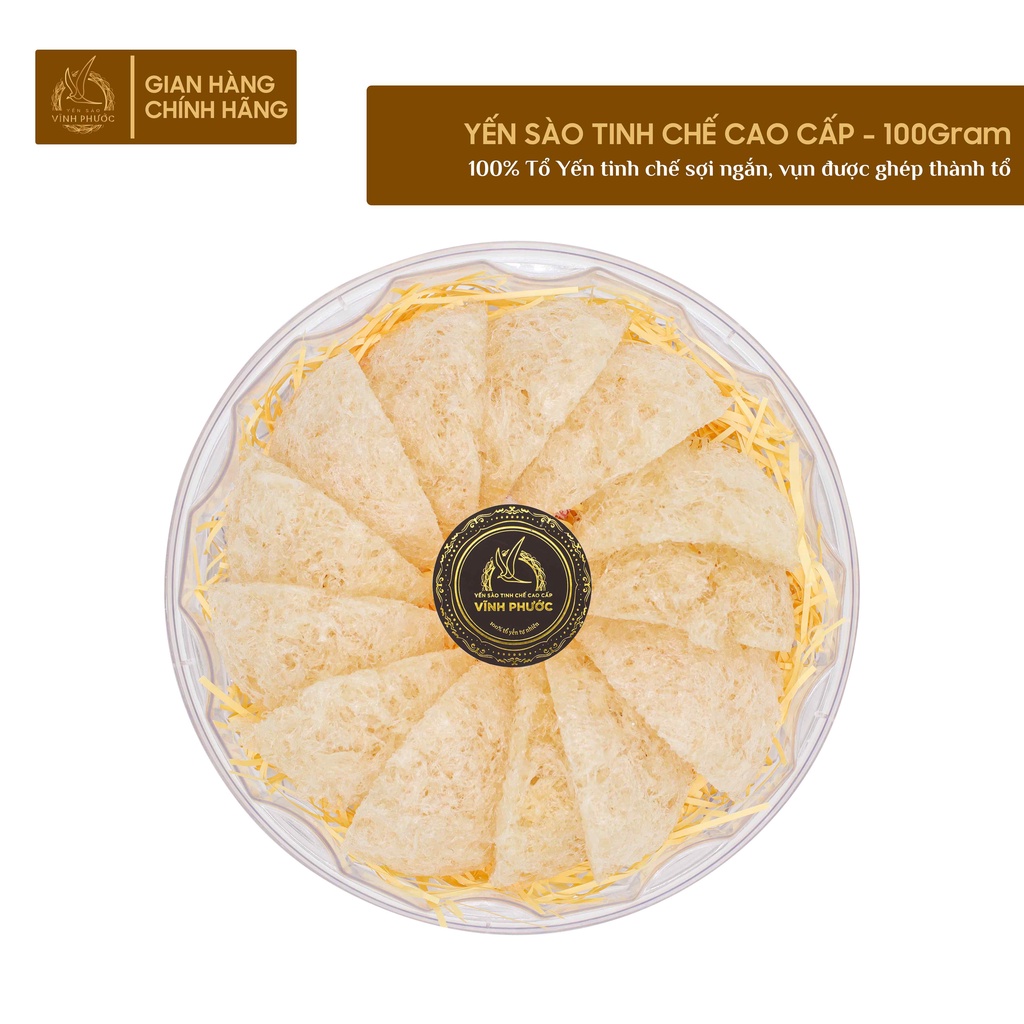 Tổ Yến Sào Tinh Chế Cao Cấp Vĩnh Phước 100g, 50g