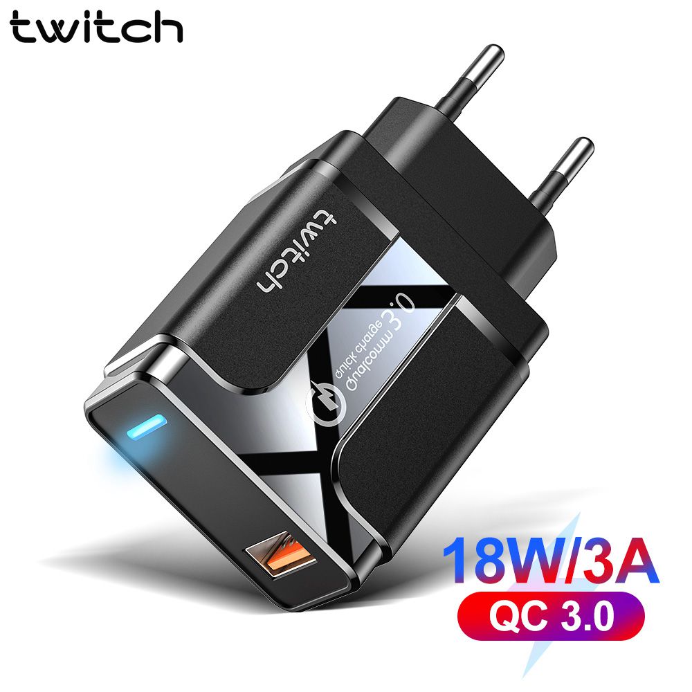 Củ sạc nhanh TWITCH QC 3.0 QC 18W chuyên dụng