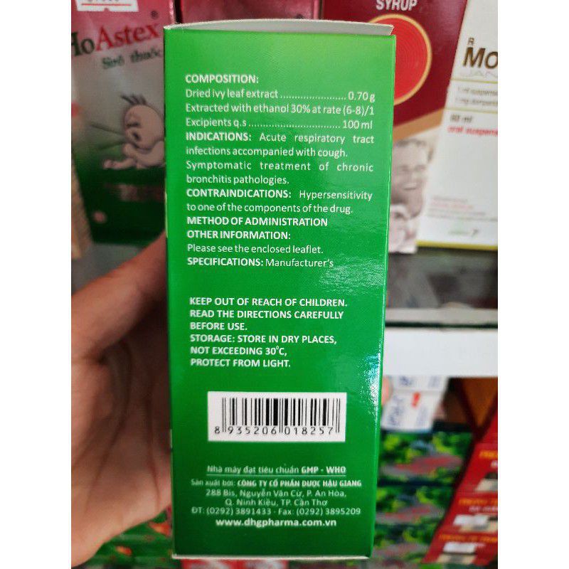 Siro ho Cozz Ivy DHG chai 100ml ⚡ CAM KẾT CHÍNH HÃNG ⚡ Siro uống giảm ho tiêu đờm an toàn và hiệu quả