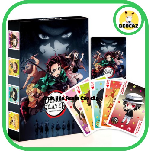 [Hỏa Tốc][Full Box] Bộ bài tây tú lơ khơ anime Demon Slayer Naruto Dragon Ball One Piece Jujutsu Kaisen Attack on Titan