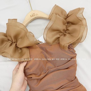 Đầm ôm body bozip phối tay voan tơ thời trang