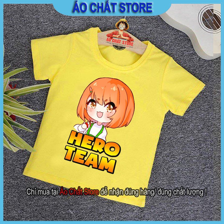 (3 MÀU) Áo thun KAMUI HERO TEAM nhiều màu siêu đẹp cho bé gái | Áo Chất Store
