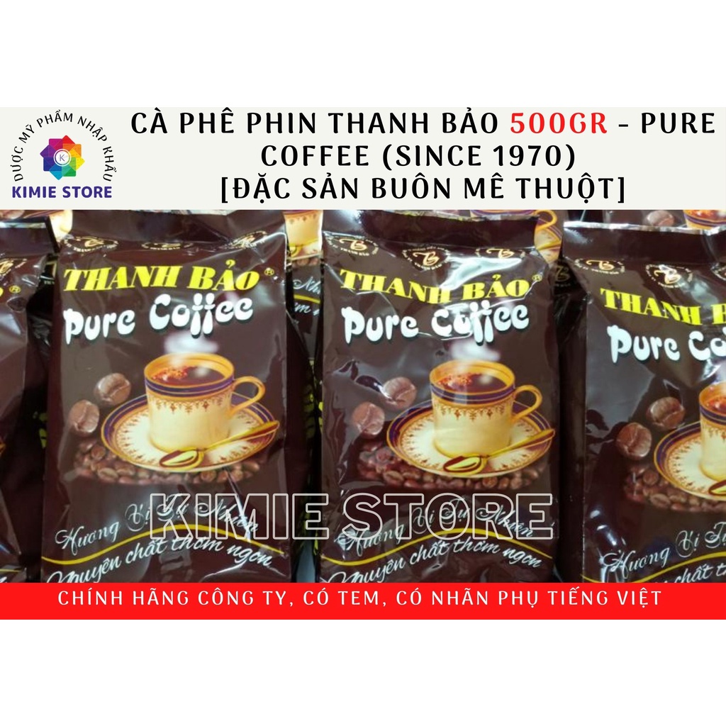 CÀ PHÊ PHIN THANH BẢO 500GR - PURE COFFEE (SINCE 1970)