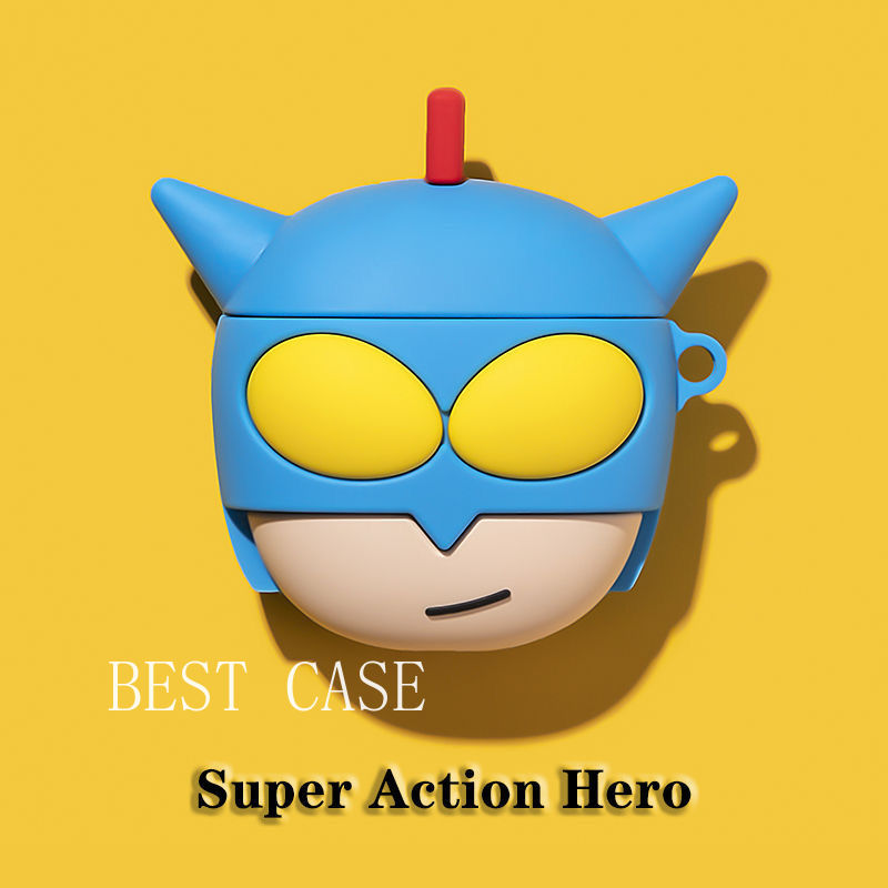 Vỏ Bảo Vệ Hộp Tai Nghe Airpods 1 / 2 Hình Cậu Bé Bút Chì Dễ Thương