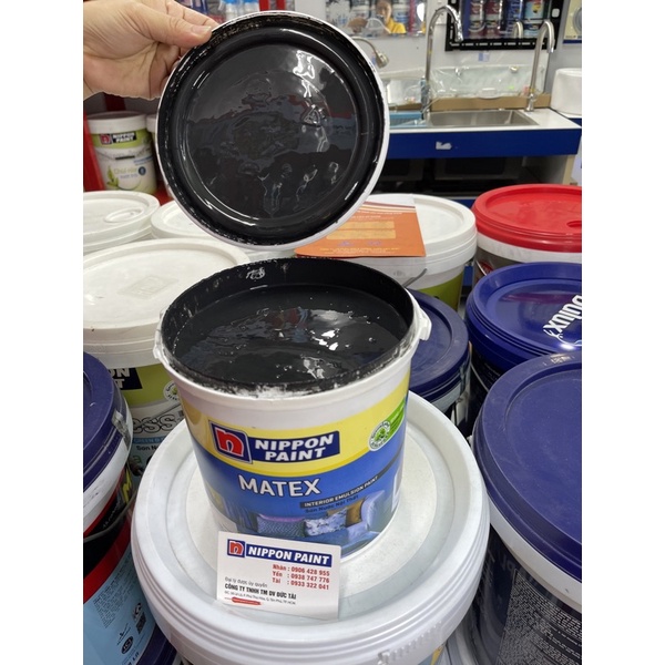 Sơn Nước Nippon matex ĐEN 1 kg)