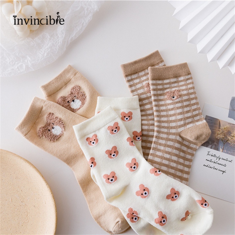 Vớ cổ cao họa tiết hoạt hình dễ thương phong cách Nhật Bản thời trang xuân thu cho bé gái