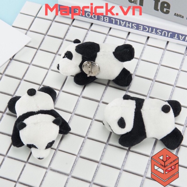 Ghim cài Gấu Panda cute phô mai que PK01