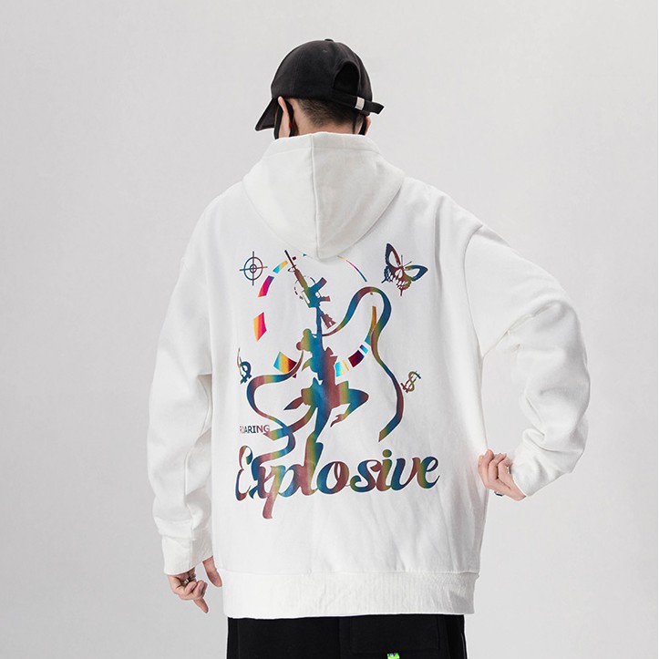 Áo Hoodie Explosive 7 màu mã HD104 HALEY Unisex phong cách Hàn Quốc cá tính, Chất Nỉ Dày Dặn Ấm Áp