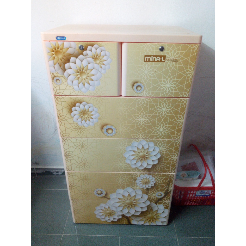 Tủ nhựa duy tân MINA-L Màu HỒNG Size LỚN NHẤT-NHIỀU MẪU XINH