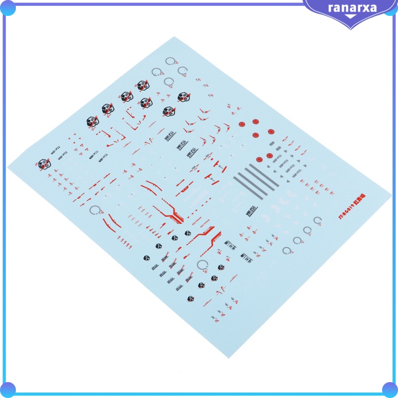Miếng Dán Decal Chống Nước Cho Mô Hình Gundam Bandai Rg019