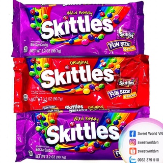 Kẹo sắc cầu vồng Skittles - Mỹ