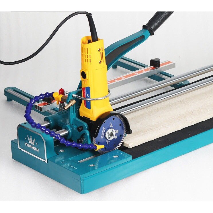 Máy cắt gạch tay đẩy mài mòi 1m tặng kèm máy cắt + bơm nước mini + lưỡi cắt gạch sơ cua