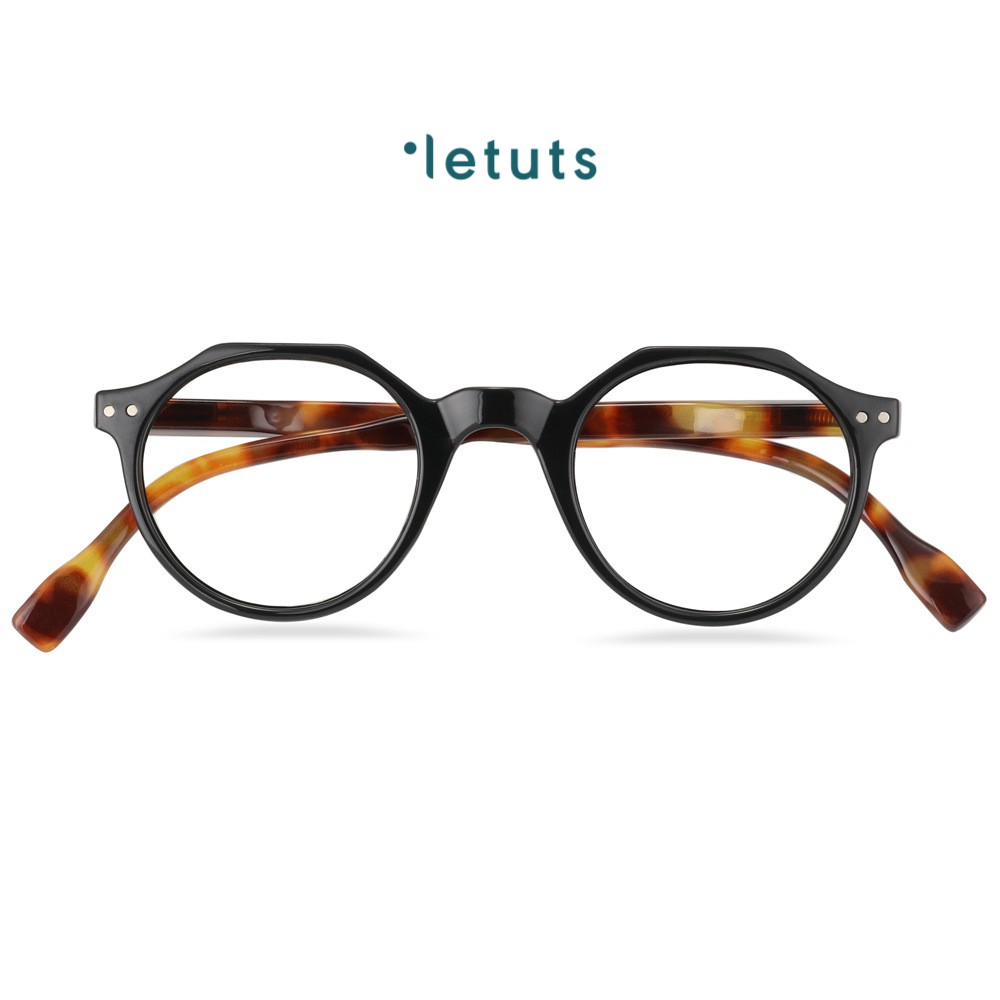 Gọng kính dáng lục lăng hai màu style Vintage Letuts LTC00314
