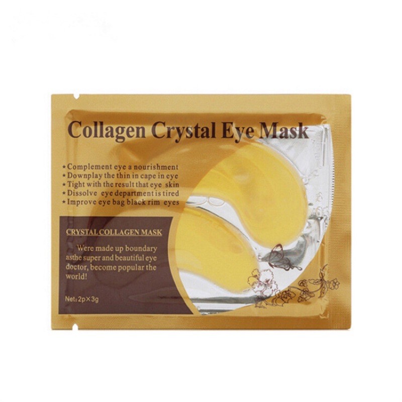 Mặt nạ mắt Crystal Collagen Golden mask với tinh chất collagen vàng dưỡng ẩm mờ thâm bọng mắt