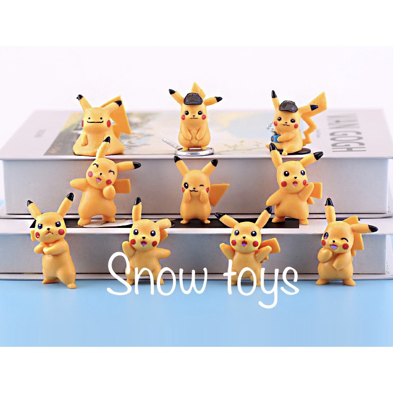 Mô hình Pikachu - Trọn bộ 10 mô hình Pikachu nguyên bản thám tử cực dễ thương