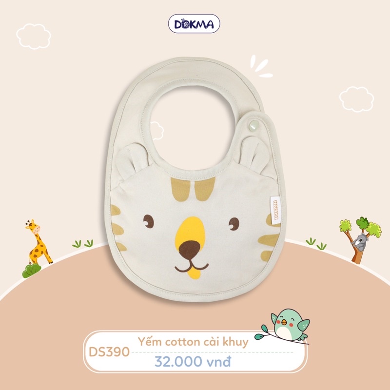 Yếm cotton, yếm xô cài khuy Dokma DS390