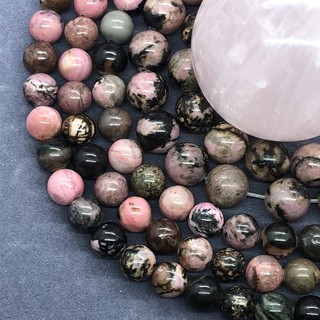 Chuỗi Hạt Đá Tròn 4-12mm Màu Đen