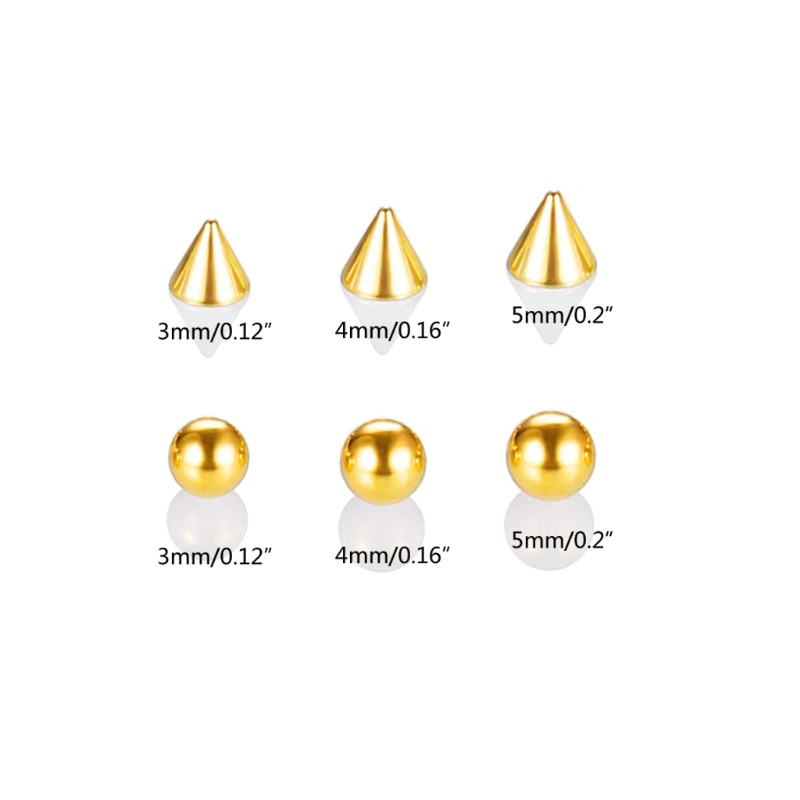 [Hàng mới về] Bộ khuyên tai/ mũi/ môi/ lông mày bằng thép không gỉ kèm miếng dán tiện lợi