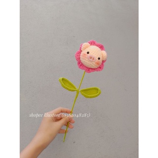 Bông Hoa Heo Len Handmade