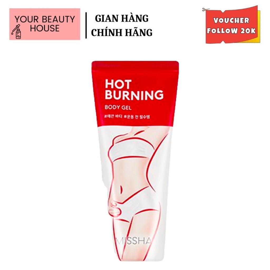 Gel Tan Mỡ Missha Hot Burning Perfect Body Gel - 200ml