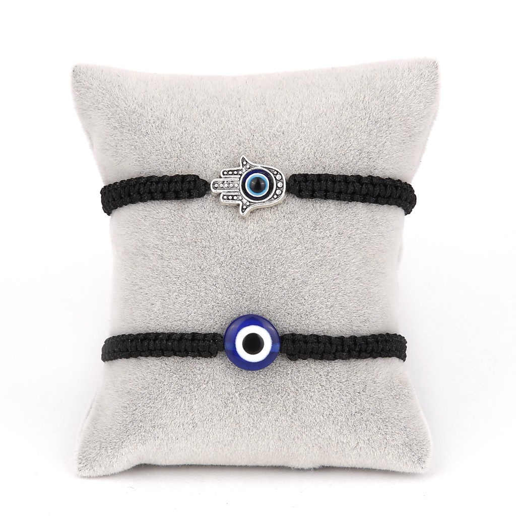 Vòng đeo tay GMAI bện dây mặt hình mắt quỷ cá tính thời trang cho nữ