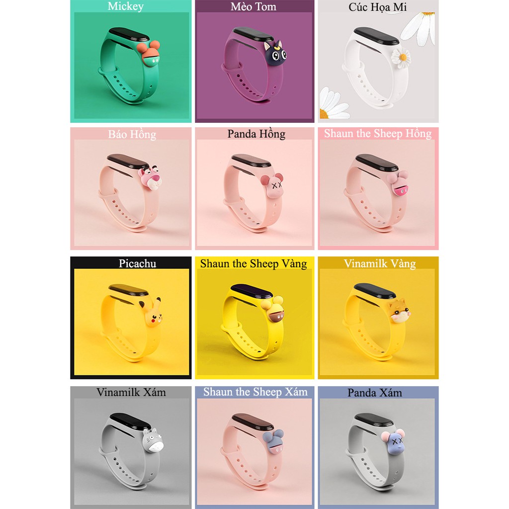 Dây Miband 3 4 Mickey Style Disney (Siêu Rẻ)